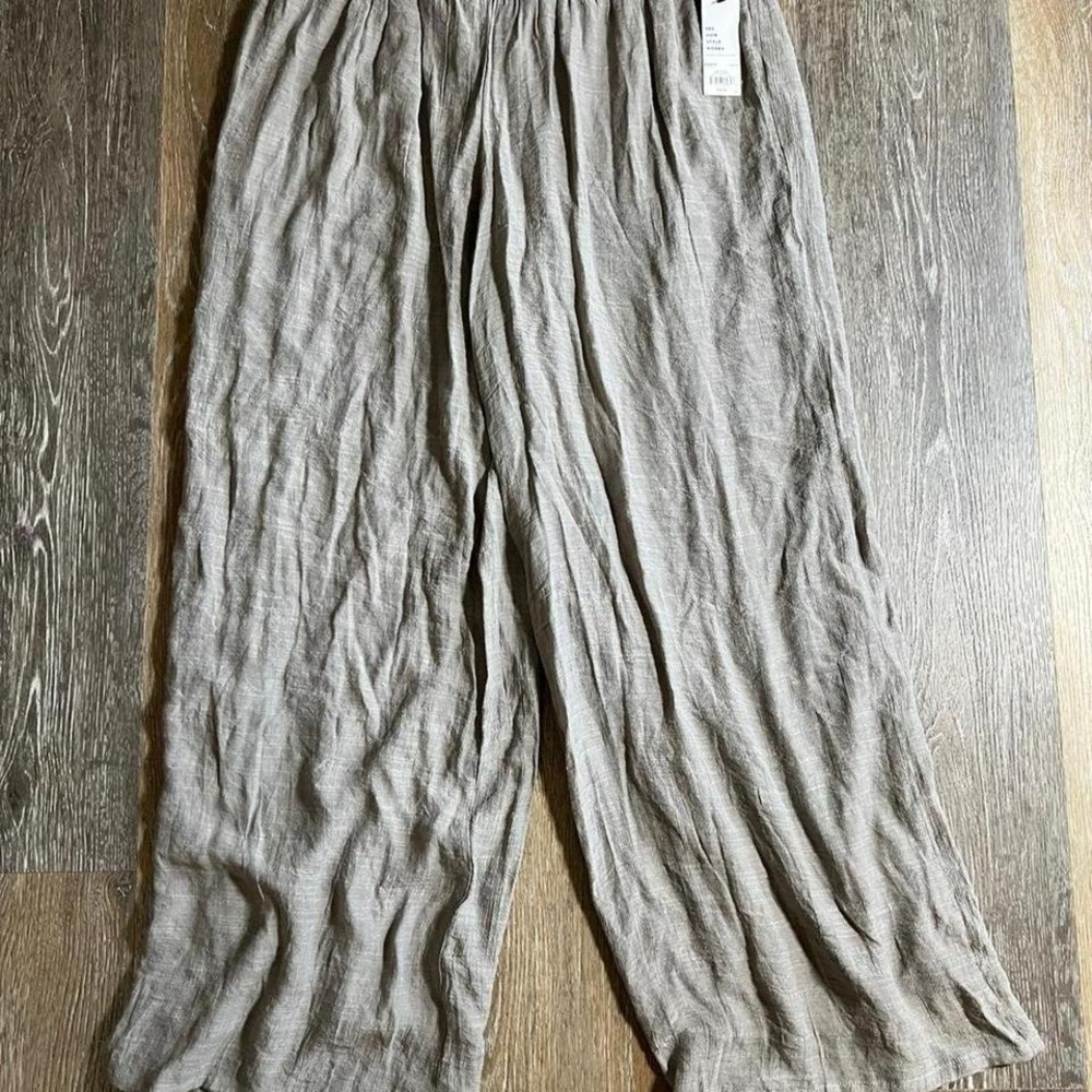 Apt 9 Grey wide leg pants size medium